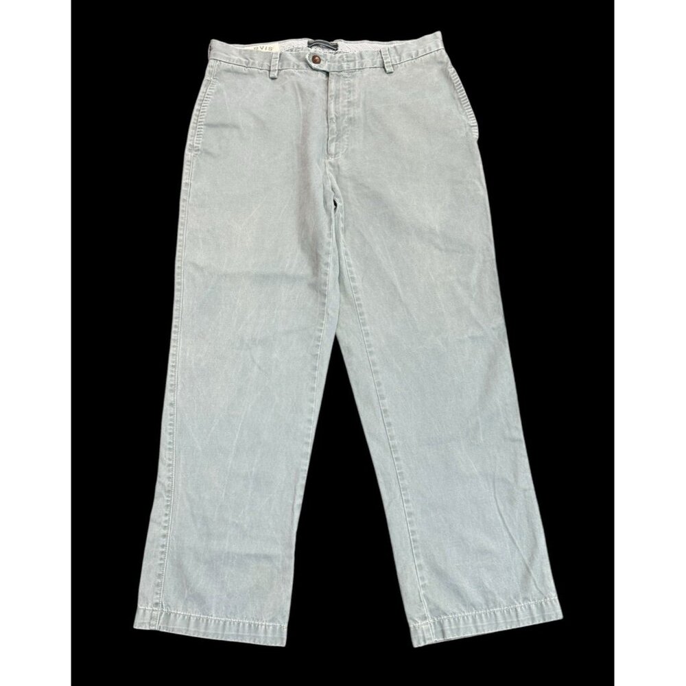 Orvis 34x30 Pants Sage Men's Signature Twill Straight Leg Pima Cotton